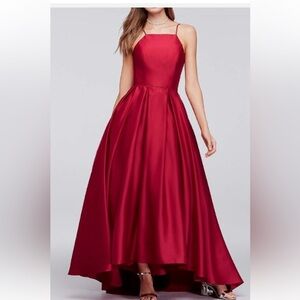 Stunning Betsy Adam Red Formal Gown